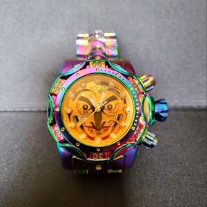 !!SOLD!!! MENS JOKER WATCH - STAINLESS STEEL MULTI COLORS
